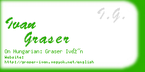 ivan graser business card